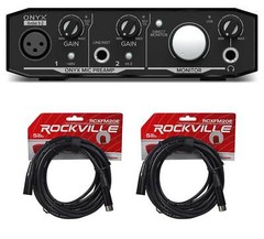 Mackie Onyx Artist 1.2 2×2 USB Audio Recording Studio Interface + (2) XLR Cables