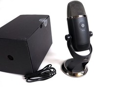 Blue Vo!CE Yeti X USB multi-pattern microphone mic LED lighting blackout black