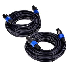 2Pack 25ft Speakon Cables – Professional Audio Cord