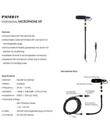 Rannsgeer Cello Clip-On Musical Instrument Microphone for Wireless Microphone