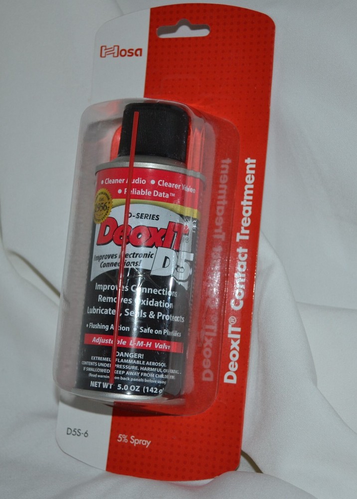 **NEW** GENUINE CAIG DeoxIT D5S W/ LOW-MED-HI SPRAY VALVE
