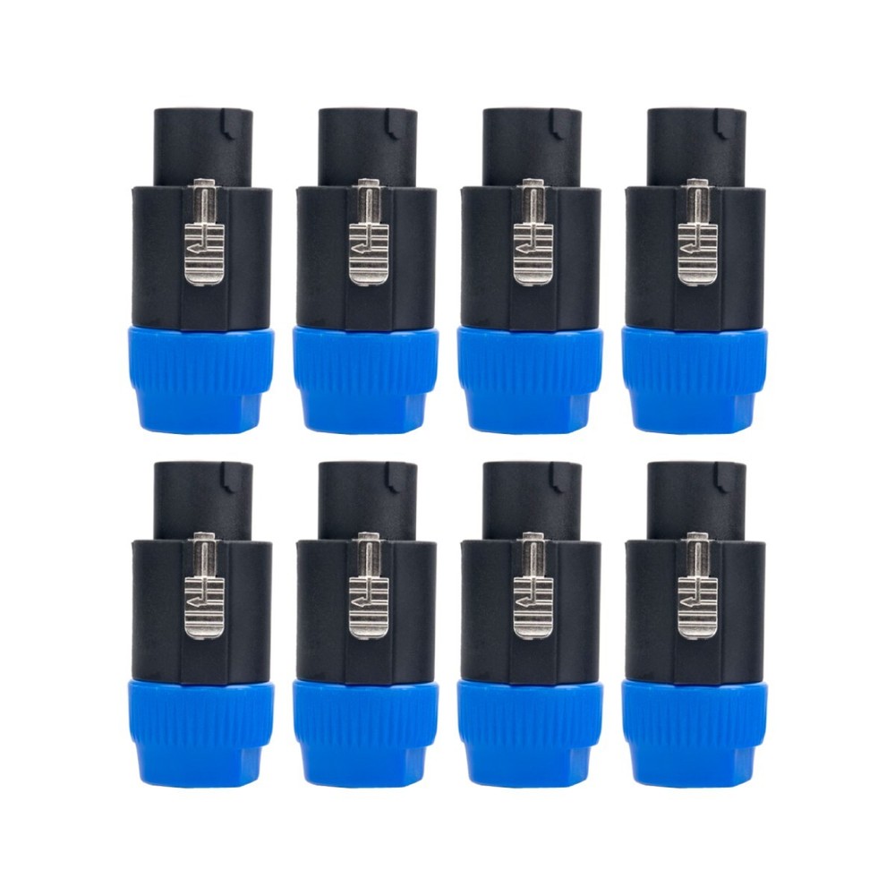 8 pcs NL8FC 8 Pole Locking High-Load Speakon Connector Replacement for Neutrik