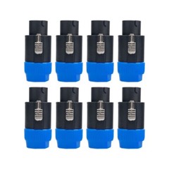 8 pcs NL8FC 8 Pole Locking High-Load Speakon Connector Replacement for Neutrik