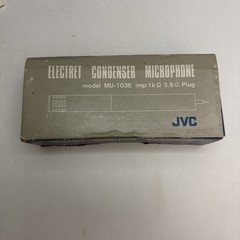 JVC Electret Condenser Stereo Microphone Model MU-203E – IMP 1k – Excellent