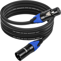 XLR Cable 6 Feet Premium XLR Microphone Cable 3-Pin Balanced Microphone Mic