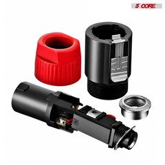 5 Core Speakon 1/4″ Female – Male Connectors Pair 4 Pole SpeakON Connector
