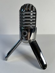 Samson Meteor Mic USB Studio Microphone Chrome with Stand Portable Podcasting