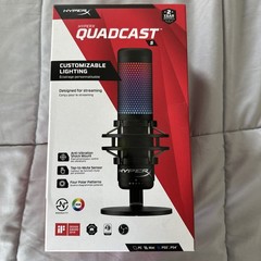 HyperX QuadCast S Black- RGB USB Condenser Microphone Factory Sealed New