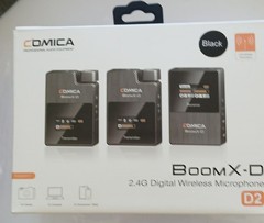 New COMICA BoomX-D2 Wireless Lavalier Microphone, See Description Below