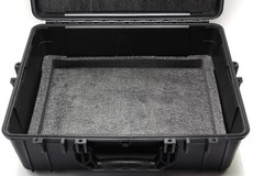 24″ x 19″ x 10″ Black Hard Case w/ Latches