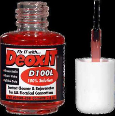 2pack – DeoxIT®D100L liquid 7.4ml 100% solution, Brush Applicator