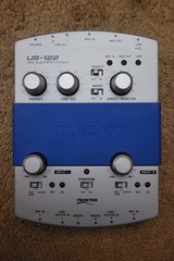 TASCAM US-122 USB Audio/MIDI Interface MIDI In/Out Analog In/Out Phantom Power
