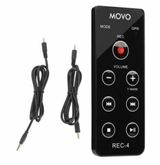 Movo REC-4 Wired Remote Control for Zoom and Sony Portable Digital Recorders