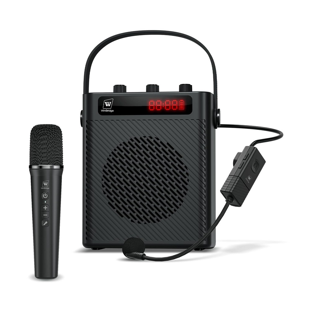 Voice Amplifier Bluetooth 5.3 Wireless Headset Mirophone/Handheld Mic-40W.