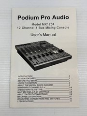 Podium MX1204 PRO 12-Channel Mixer