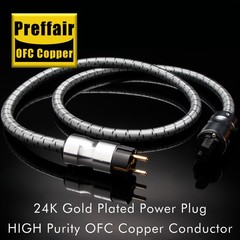 HiFi Audio Power Cable Audiophile US EU Schuko Amplifier Power Cord