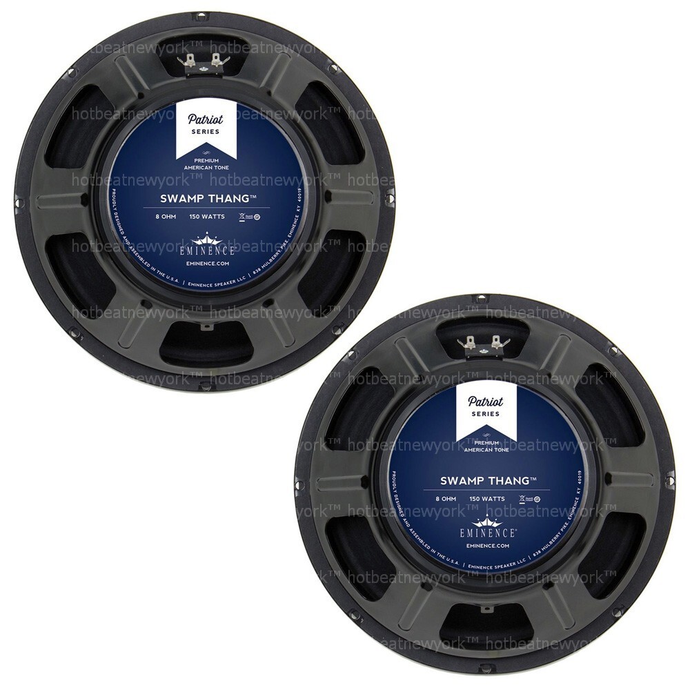 Eminence Patriot Series SWAMP THANG 12″ Lead Rhythm Speakers PAIR 150W 8 ohm