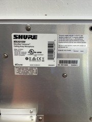 One – Shure MXA910W Microflex Wired Ceiling Array Microphone Panel