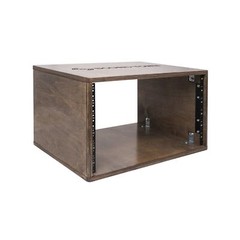 Sound Town DIY 6U Studio Rack with Solid Baltic Birch Plywood, Weathered Brow…