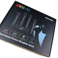 Melonare Quad Channel Wireless Microphone System Model MWM-41 Tested