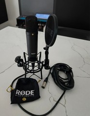 RODE NT1 4th Gen Studio Condenser Microphone kit w/ SM6 Shock Mount, XML Cable