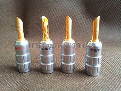 4x hifi CMC Copper Speaker Cable Wire Banana Plug Audio Connector