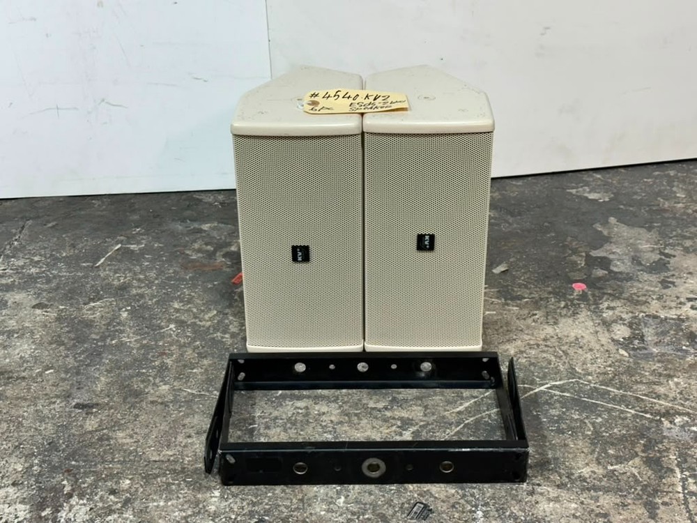(2) KV2 Audio ESD5 Beige 5″ 2-Way Passive Full Range Speaker W/ Yoke #MS4540