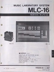 Yamaha Original Service Manual Book for the MLC-16 Music Laboratory System