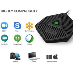 Usb Conference Microphone, Omnidirectional Microfone, Condenser Mic, Desktop Mic