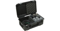 SKB Music iSeries Waterproof 12-Mic Case with Storage Compartment with PE Foa…