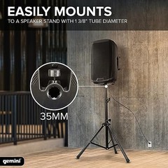Gemini Sound AS-2110P Powered 10 Inch PA System 1000 Watt DJ Speaker