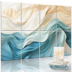 Jane Tech 6 Pack Sounds Absorbing Panels for Acoustic Panels 72x 48 Inch