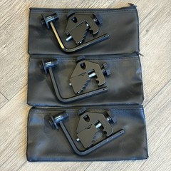 3x Shure A56D Universal Drum Mic Mount Clamp – Black – SET OF 3 – Lot (#1)