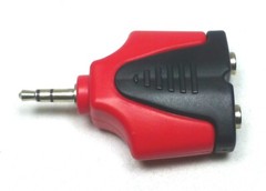 ZXPC Professional 2 x 3.5mm Stereo Jack to 1 x 3.5mm Stereo Plug Adapter.