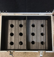 OSP 12-Slot Space Microphone Road Flight Tour Travel Mics Case