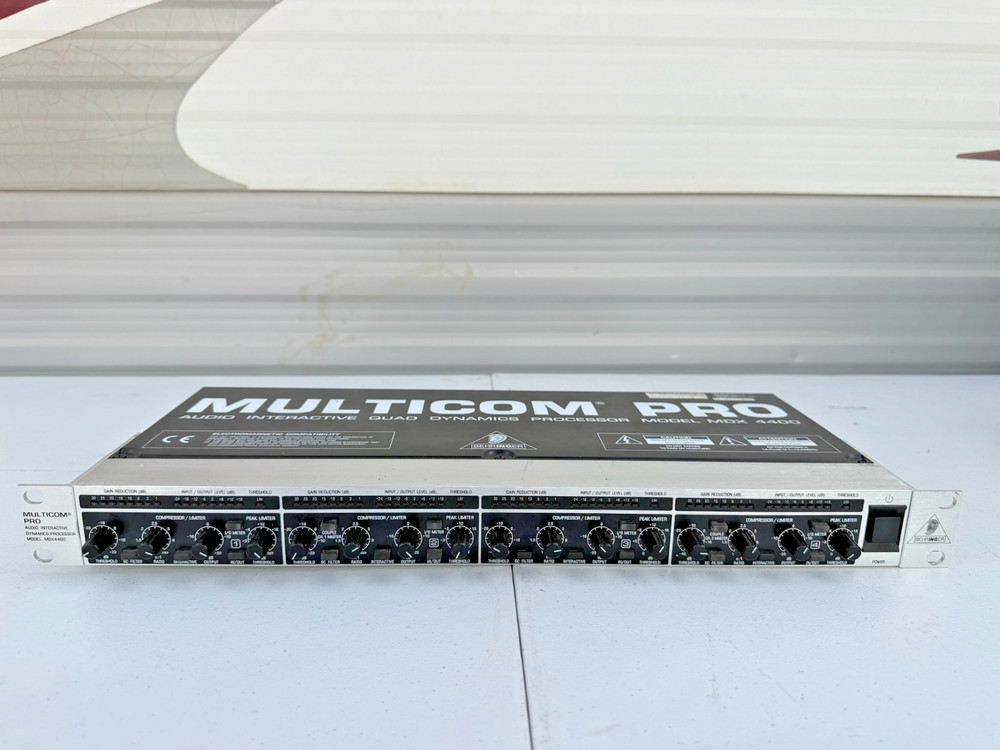 Behringer MDX4400 Multicom Pro Audio Quad Dynamics Processor Tested Works