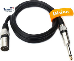 Unbalanced 6.35Mm(1/4 Inch) TS Mono to XLR Male Cable Gold Plated Quarter Inch t