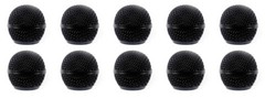10pcs Black Ball Head Mesh Microphone Grille Fits For Shure SM58 SM58S SM58LC