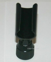 Vintage Microphone Holder for Microphone Stand – Black Plastic, Metal Screw