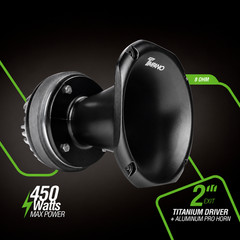 Timpano TPT-DH2000 PRO 2″ Exit Compression Driver Horn 450 Watts Max Power 8 Ohm