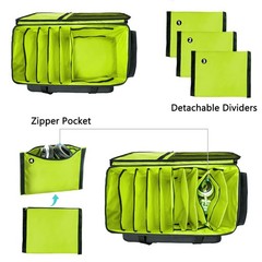 MYBAGZING Dj Cable Bag-24 Large Dj Cable File Bag-Dj Cabel Organizer Case-Tra…