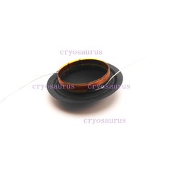 2pcs 19.43 mm (19 Core) KAPTON Black Silk Tweeter Diaphragm Voice Coil 4Ohm 180°
