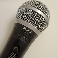 Shure PG58 XLR Corded Microphone TESTED and WORKING