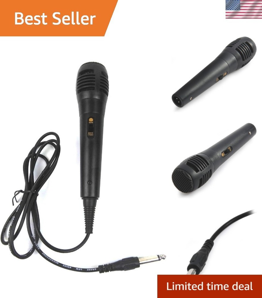 Professional Unidirectional Dynamic Microphone with High Sensitivity & 5′ Cord