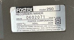 Fostex 250AV Audio/Visual 4-Track Cassette RecorderMixerEqualizer MADE IN JAPAN