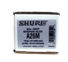 Shure A26M Dual Mount Stand Adapter/Mic Clip – New, Free Shipping