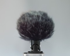 2pcs Furry Cover Windscreen Windshield Muff for SHURE MV88 Microphone