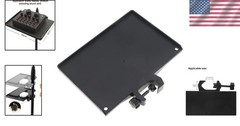 Adjustable Microphone Stand Tray 7.9″ x 5.5″ – 4.5lb Capacity for Live Streaming