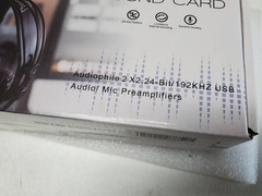 USB Professional Sound Card Audiophile 2×2,24-Bit/192KHz- AUDIO /Mic