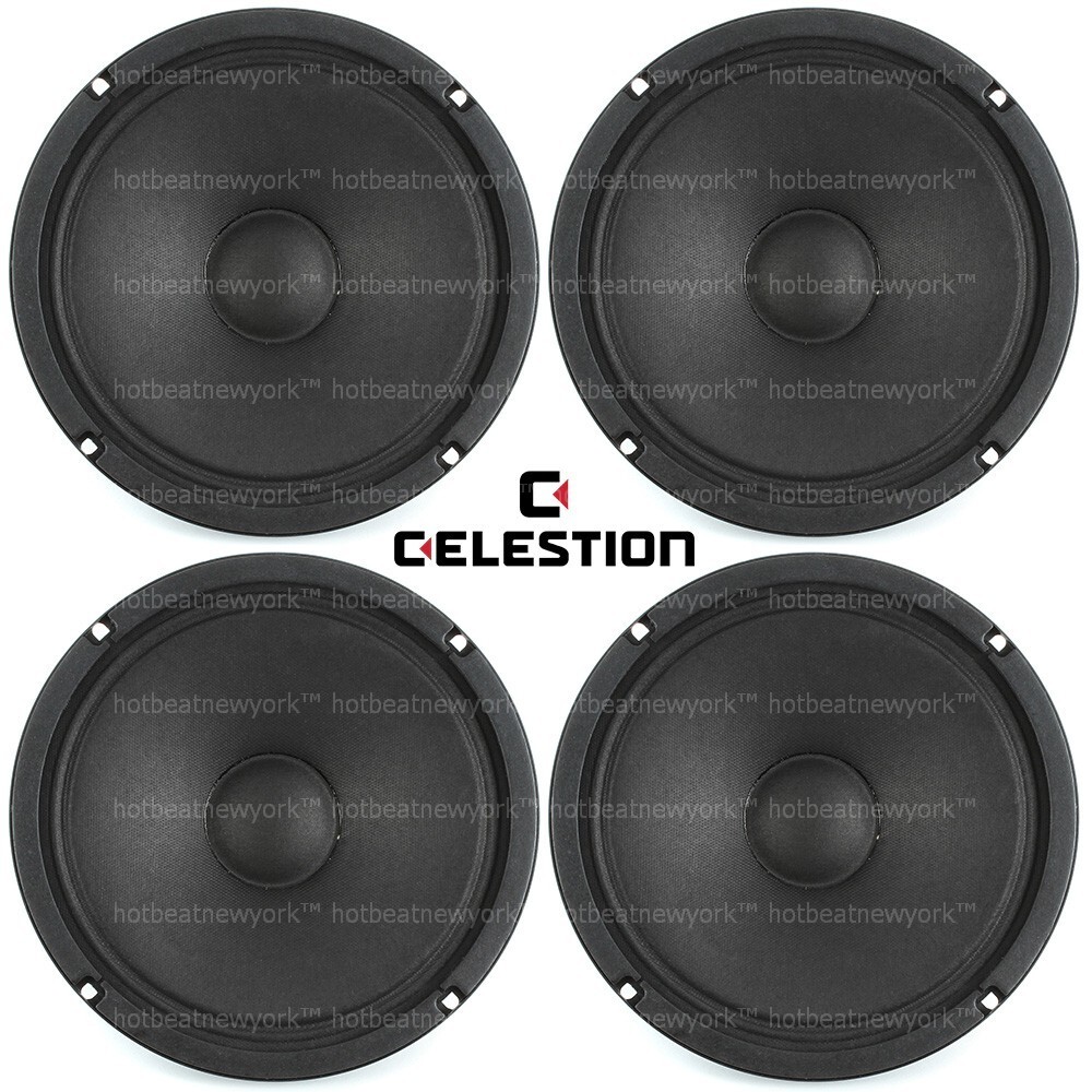 Celestion TF0818MR 8″ inch Midrange Sealed/Closed Back Speakers Voice 4-pack